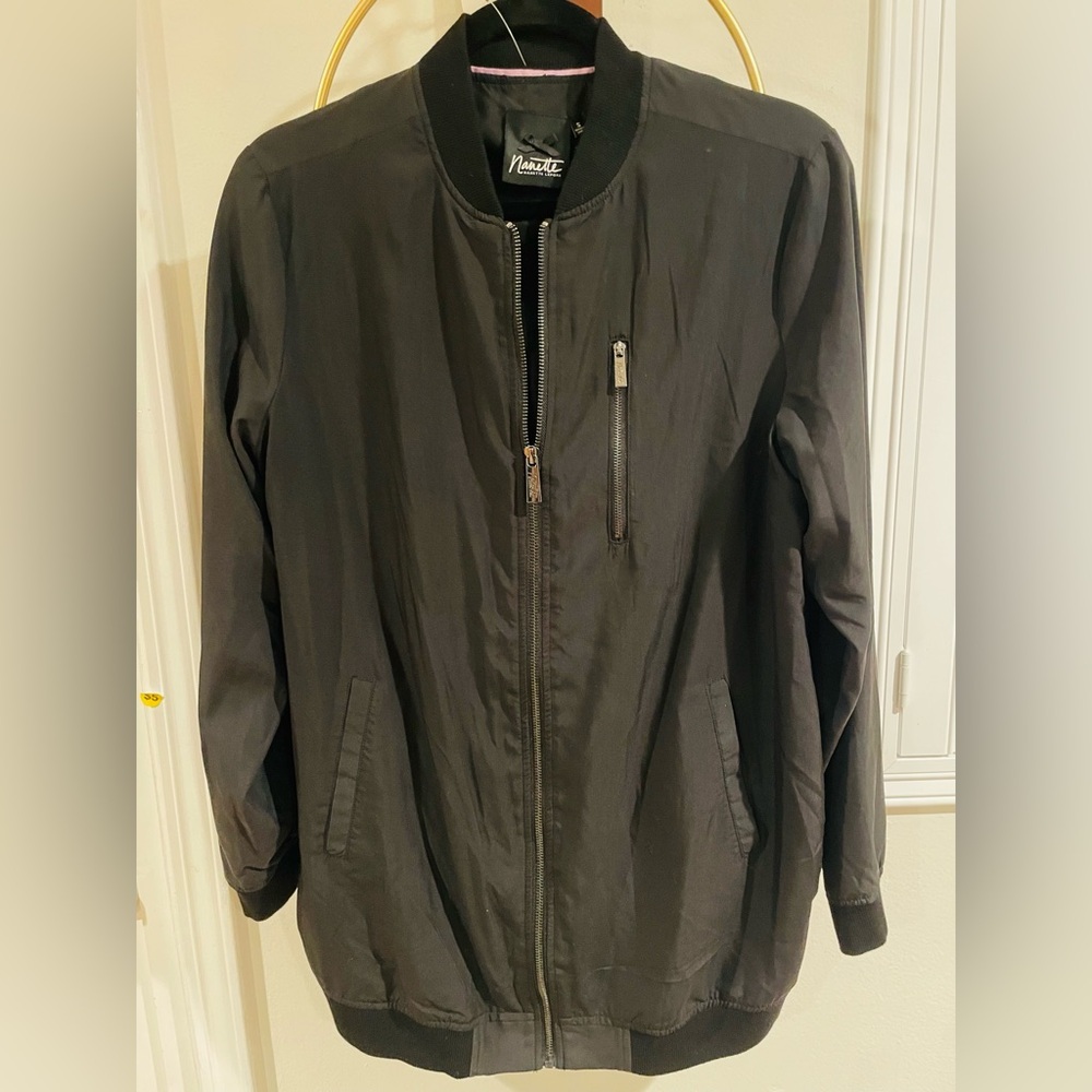 Nanette Lepore Black unisex Bomber Jacket